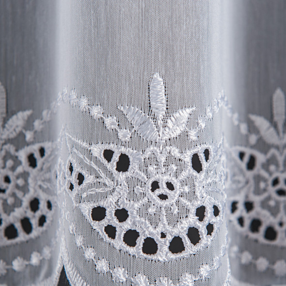 Zazdrostka haftowana 040943 - wysokość 70 cm - biała