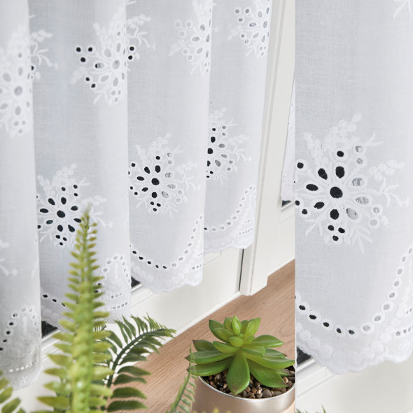 Zazdrostka haftowana 083130 - wysokość 60 cm - biały