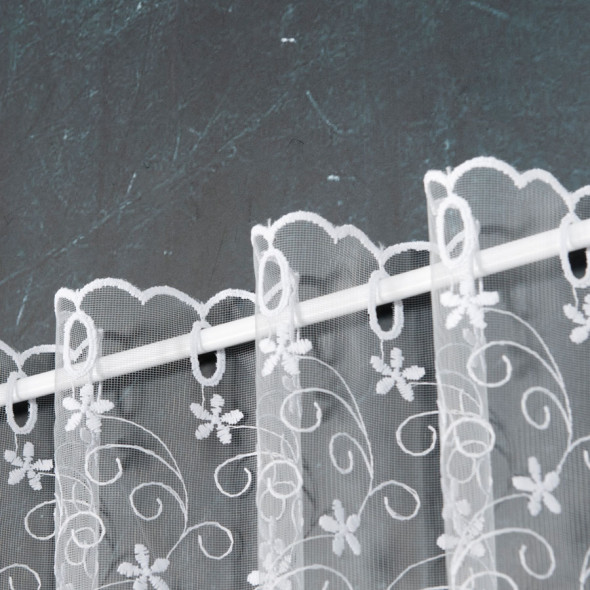 Zazdrostka haftowana - wysokość 40 cm - biały