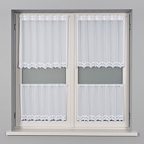 Zazdrostka z aplikacją haftowaną 043600 - wysokość 50 cm - biały