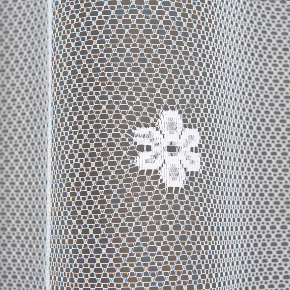 Zazdrostka żakardowa 004421 - wysokość 100 cm - biały