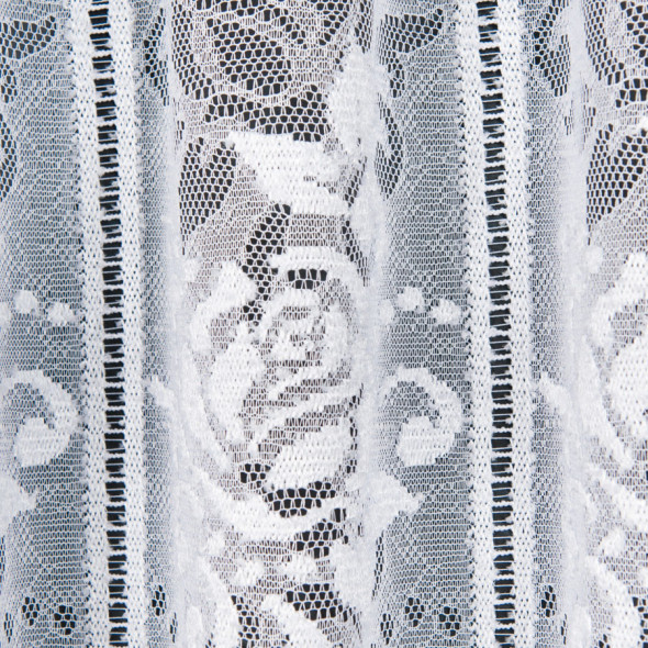 Zazdrostka żakardowa 338570 - wysokość 45 cm - biały