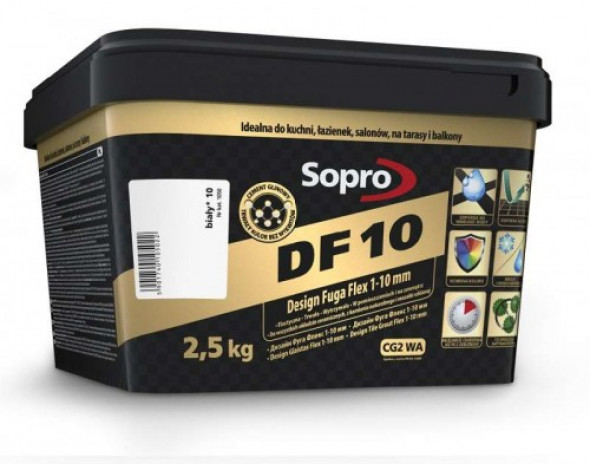 Sopro DF10 fuga biała 10 , 2,5kg
