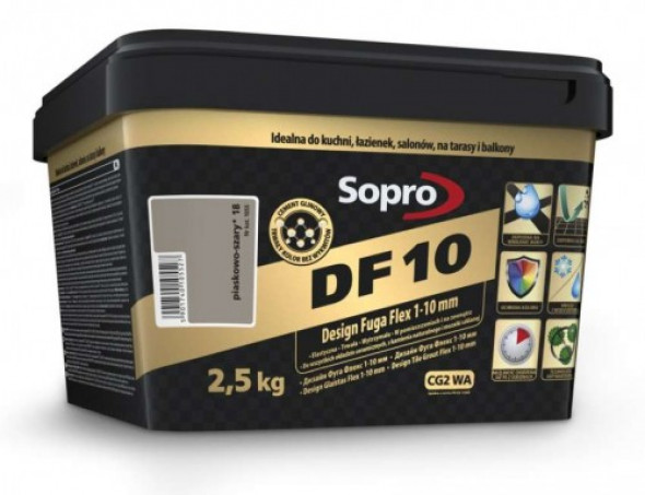 Sopro DF10 fuga piaskowo-szara 18 , 2,5kg