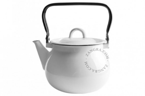 Czajnik Emaliowany Biały Zangra
