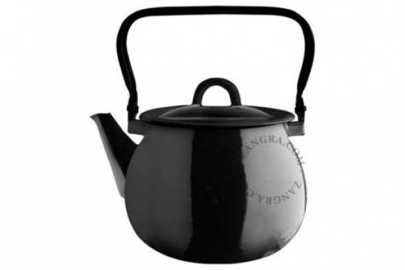 Czajnik Emaliowany Czarny Zangra