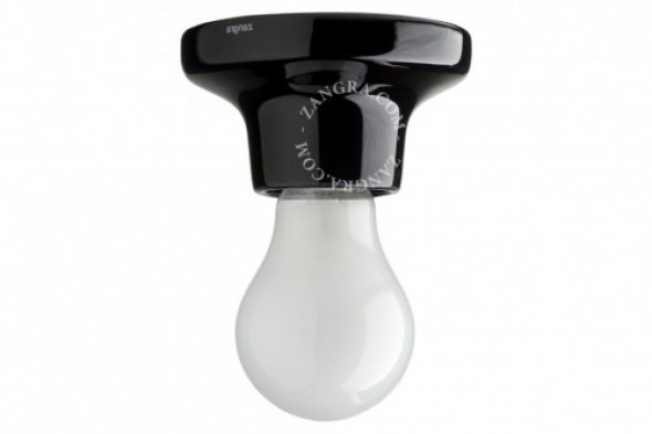 Lampa Porcelanowa Zangra 001 Czarna