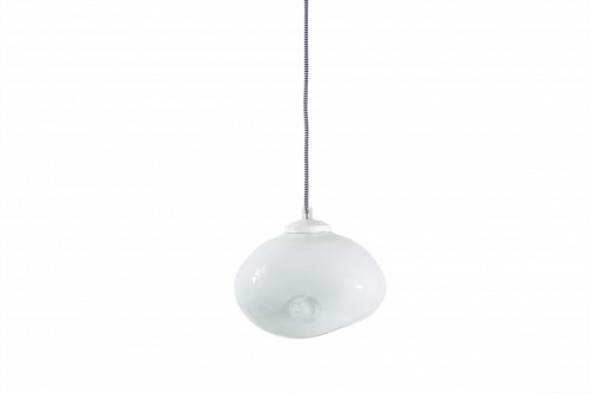 Lampa Wisząca Pastelowa Biała Okrągła