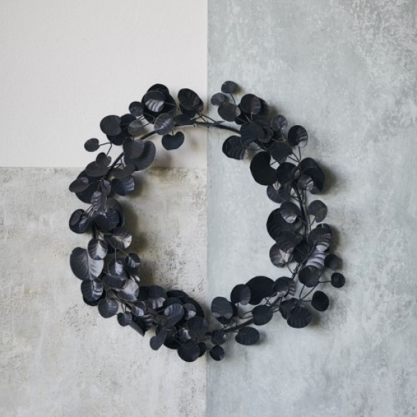 Metalowy Wieniec Eukaliptus - House Doctor