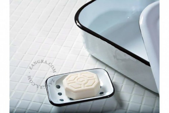 Mydelniczka Vintage Emaliowana Niska