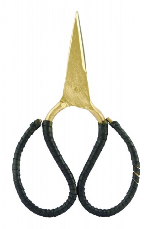 Nożyczki Retro Skórzana Rączka