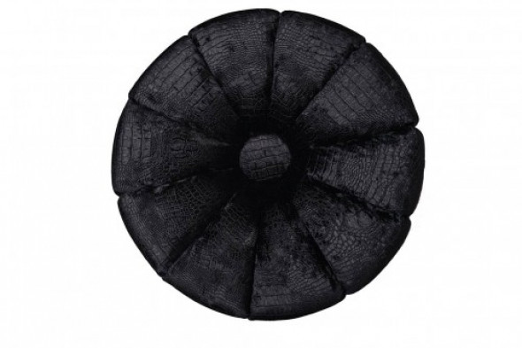 Puf Black Flower