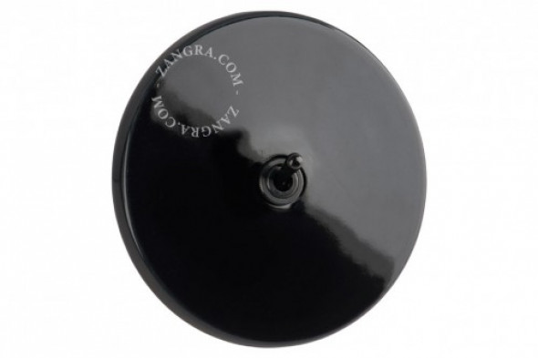 Retro Włącznik Czarna Porcelana Zangra