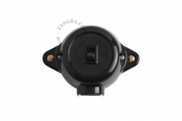 Retro Włącznik Światła Z Bakelitu Dźwigniowy