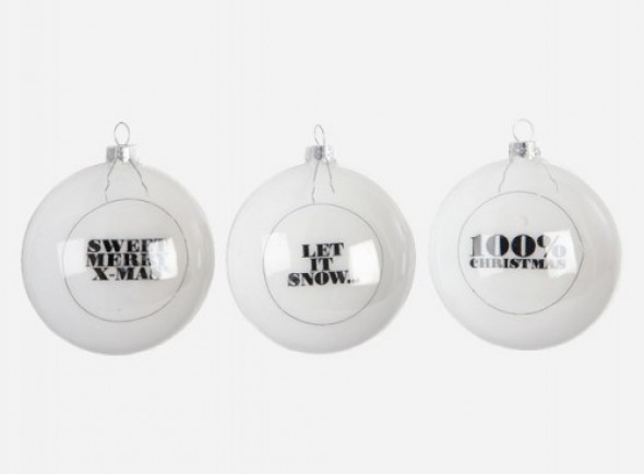 Zestaw Białych Bombek Świątecznych 6szt.