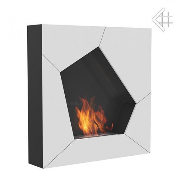 Biokominek wolnostojący BALL biały certyfikat TÜV