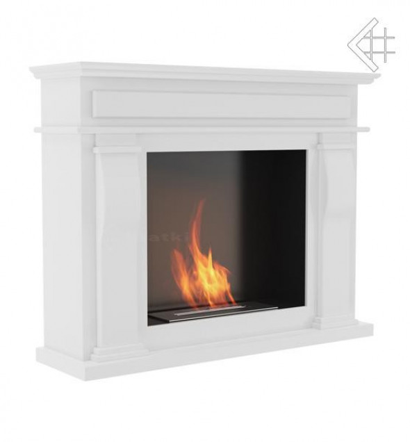 Biokominek wolnostojący OCTOBER biały TÜV