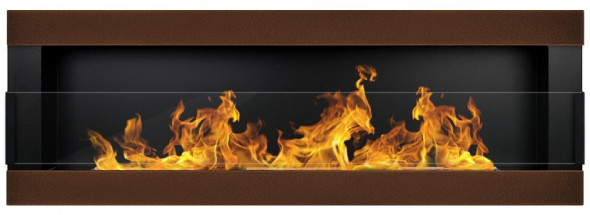 Biokominek zawieszany Archikart 120x40 Long Line brąz z szybą TÜV