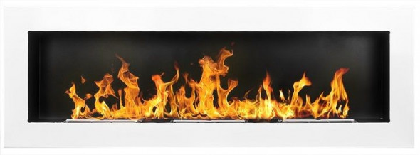 Biokominek zawieszany Archikart 140x40 biały połysk