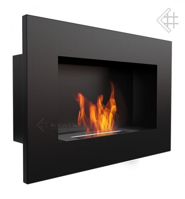 Biokominek zawieszany DELTA czarny TÜV