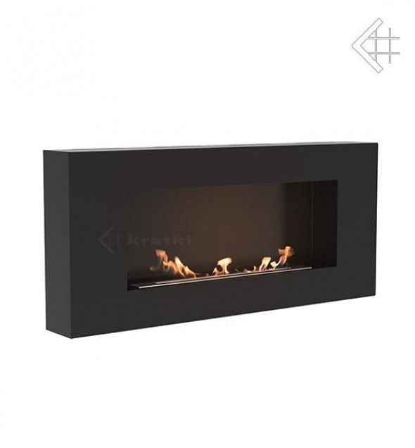 Biokominek zawieszany DELTA FLAT czarny TÜV