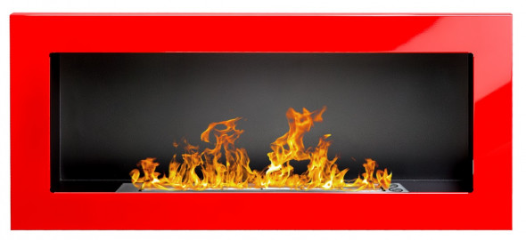 Biokominek zawieszany Globmetal 90x40 czerwony połysk TÜV