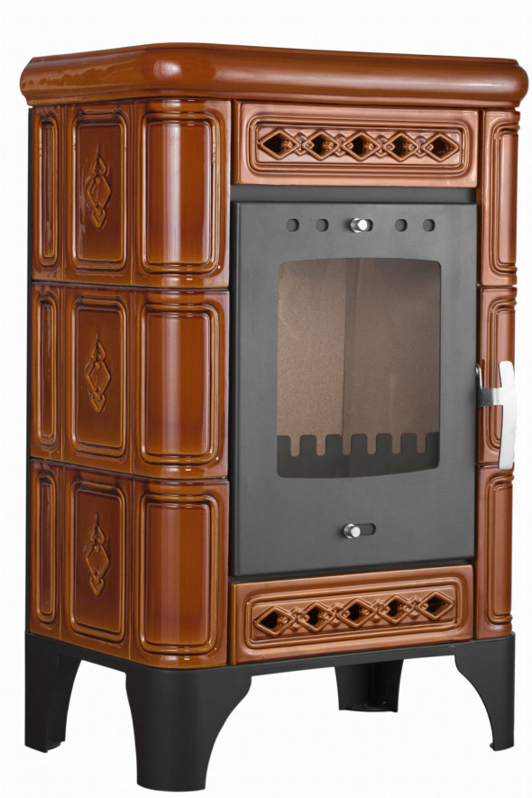 Piecyk kaflowy Ackerman Owczarek PK1 Eko brąz 5,7 kW