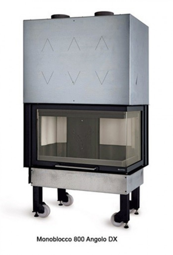 Wkład kominkowy La Nordica Monoblocco 800 Angolo DX