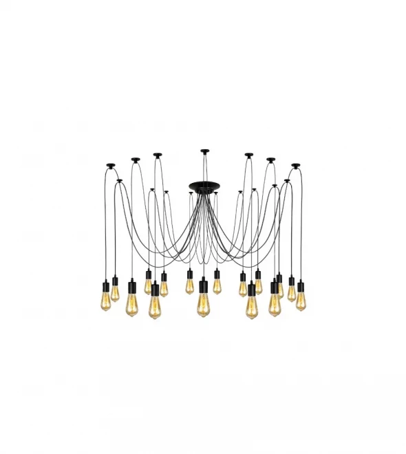 Lampa loft pająk edison żyrandol nordic 16 ramion