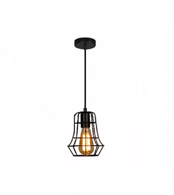 Lampa wisząca metalowa cage f z linii loft industrial | e27