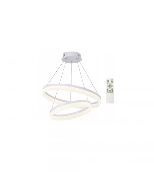 Lampa wisząca venus ii ringi 40+60cm żyrandol kinkiet led pilot 40w