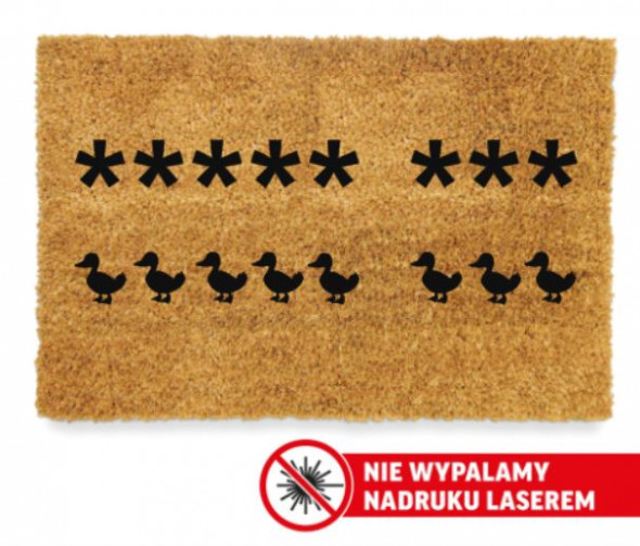 Duża Wycieraczka pod drzwi Osiem Gwiazdek + Kaczki