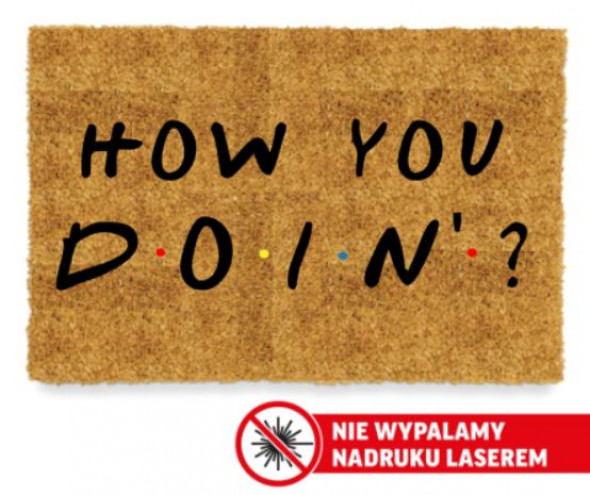 HOW YOU DOIN Wycieraczka do butów 60x40cm