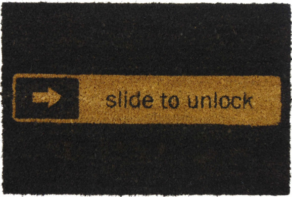 Śmieszna wycieraczka wejściowa SLIDE TO UNLOCK