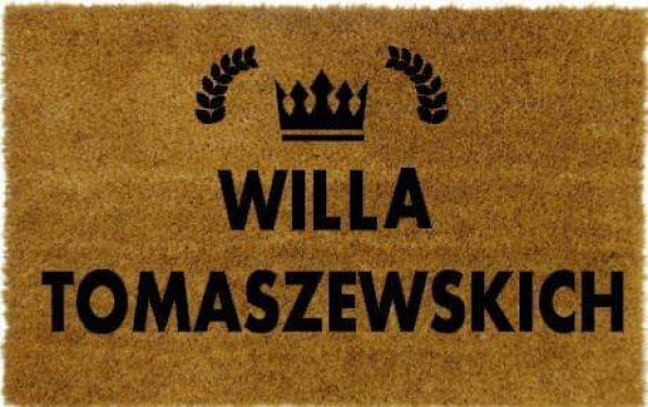 Wycieraczka do domu WiILLA + Twój NAPIS