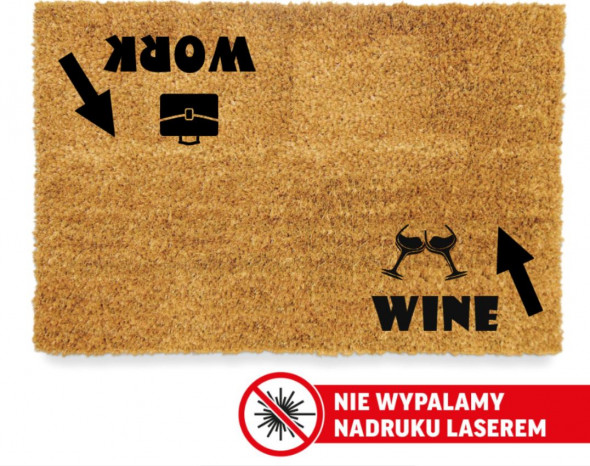 Wycieraczka do domu WORK - WINE