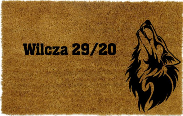 Wycieraczka kokosowa do domu z napisem - sklep z wyjątkowymi wycieraczkami wycieraczkowo.com