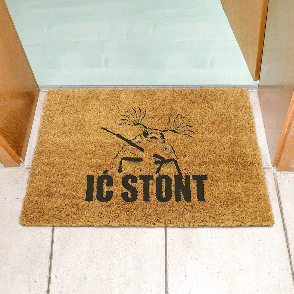 Wycieraczka kokosowa duża "IĆ STONT" 90x60