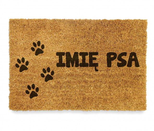 Wycieraczka kokosowa "ŁAPKI" + Twój napis