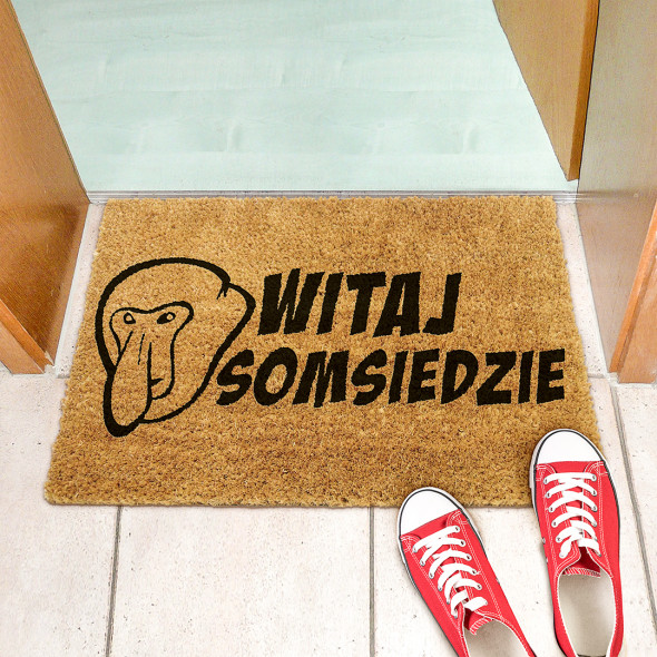 Wycieraczka kokosowa NOSACZ "WITAJ SOMSIEDZIE"