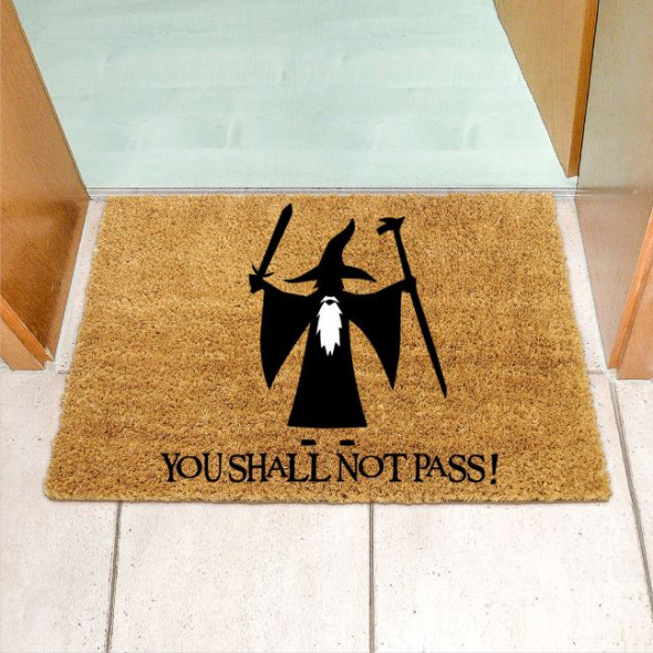 Wycieraczka kokosowa pod drzwi "YOU SHALL NOT PASS"