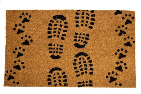 Wycieraczka kokosowa ślady