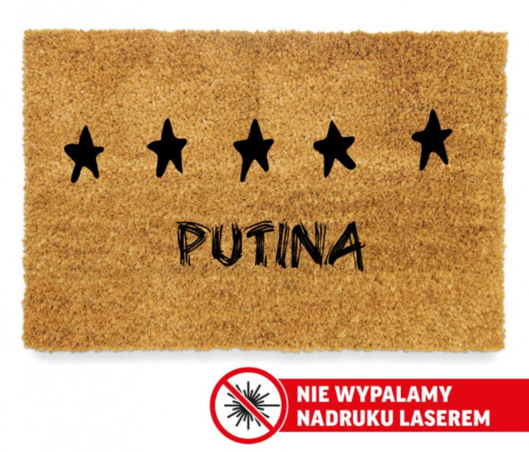 Wycieraczka pod drzwi PUTIN - UKRAINA 60x40