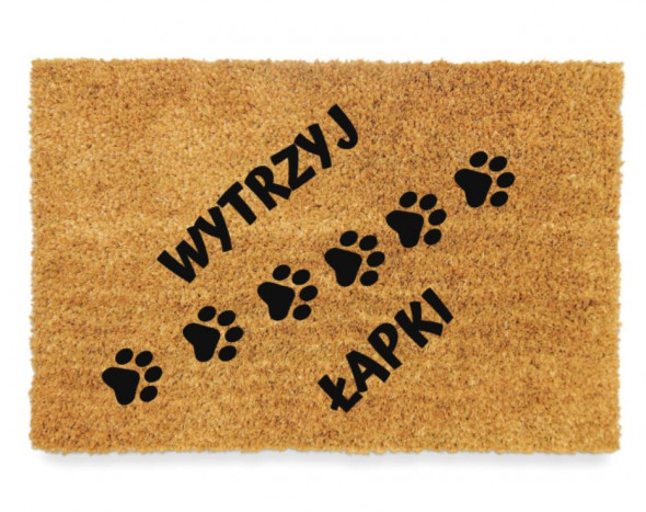 Wycieraczka "WYTRZYJ ŁAPKI"