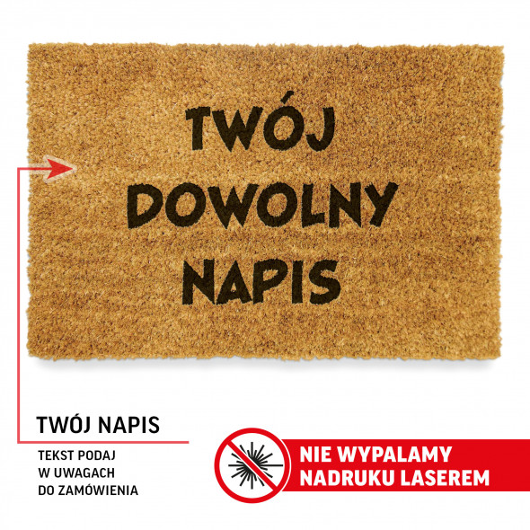 Wycieraczka z NAPISEM 80x50