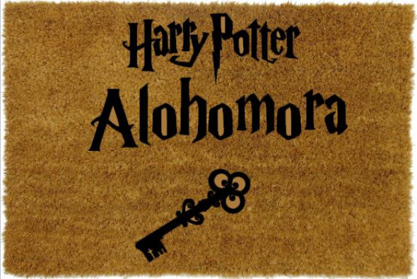 Wycieraczka z napisem "Alohomora" wycieraczka kokosowa