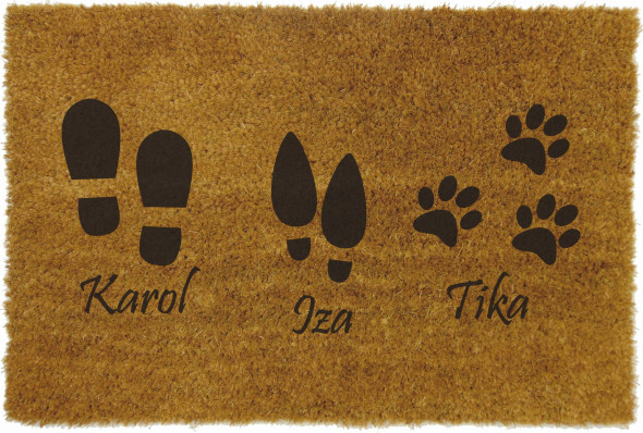 Wycieraczka z własnym grawerem