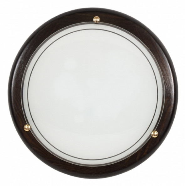 1030 Lampa Sufitowa Plafon 30 Drewno Standard 1X60W E27 Wenge