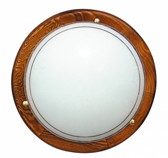 1030 Lampa Sufitowa Plafon40 Drewno Standard 2X60W E27 Dąb