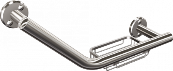 ANDEX Classic - Uchwyt kątowy z mydelniczką 045/CC (Chrom)